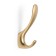Furniture hook CAPPIO HEEL LIGHT 45BSG, two -rod, aluminum, matte gold