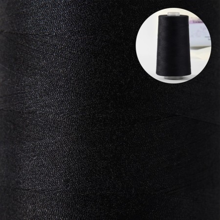 Threads 25ll, 5000 m, black color No. 6818-1
