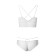 Female set (top, panties), white color, size 46-48
