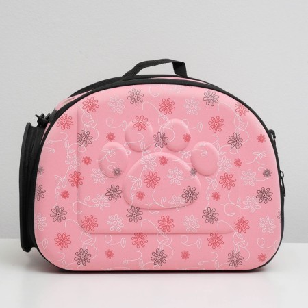 A folding bag-sheer with a separate entrance, EVA material, 43.5 x 28 x 33 cm, pink-1