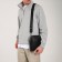 Male bag over the shoulder, Textura, artificial leather, black color