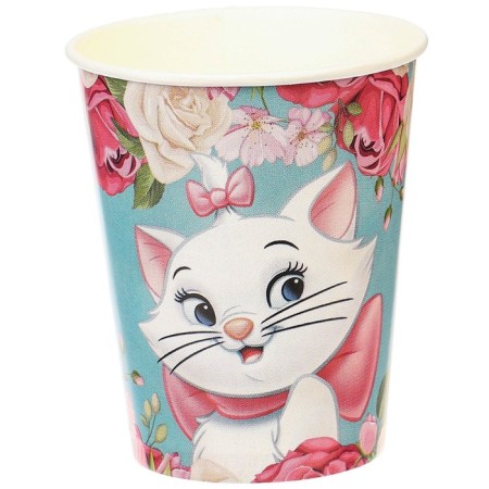 Paper glass "Happy Birthday!", 250 ml, cats aristocrats-1