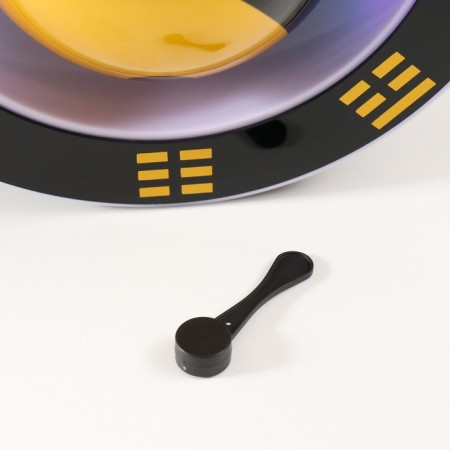 Levitative souvenir Light "Yin-Yang in a circle" Black ball d = 14 cm 26x14x26 cm-3