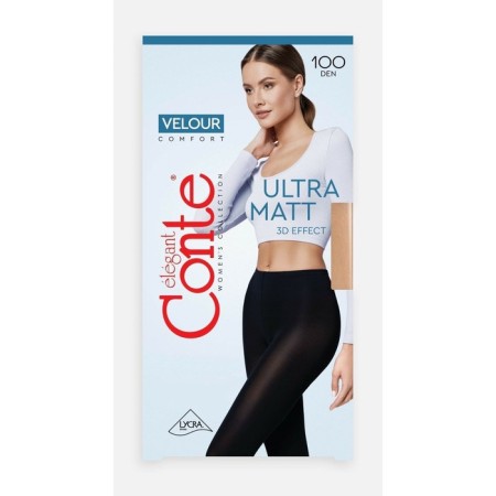 Women's tights Velour, size 3, color Nero-4
