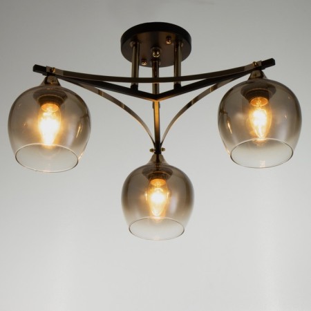 Svetogor chandelier "Level" 3x60W E27 black-1