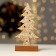 New Year's decor with backlight "New Year's spruce" 9 × 5 × 19 cm, white