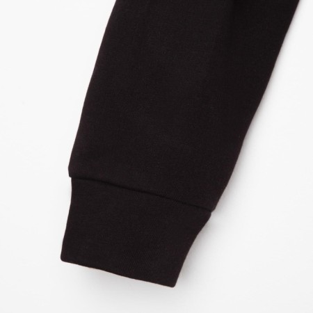 Sports suit men's (hoodies, trousers) minku, black color, size 50-6