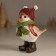 Souvenir Polystone "A bird in a vest, a knitted hat with pompons" 6x10.5x12 cm