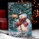 Board cutting shade “Happy New Year! Snowman ", 23 × 16 cm