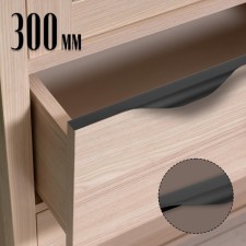 Penfois handle Cappio RP100BL1, L = 300 mm, black color, 4 pcs.