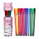 Flomasters 12 colors in a tube bear pink, ventilated cap