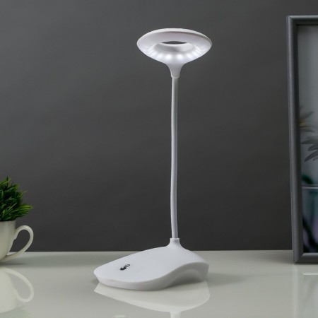 Sensory table lamp 16749/1 LED 2W 6000K USB AKB White 13x11x39 cm Risalux-1