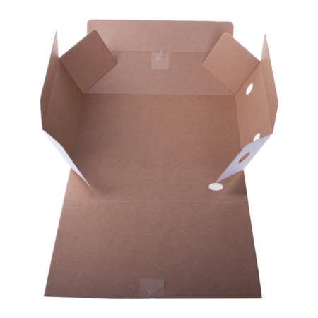Archive folder with Calligrata ties, microhofrocard, 100mm, up to 900l, white-1