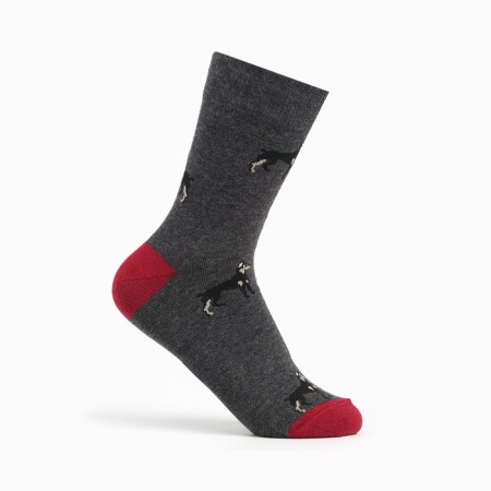 Male socks (2 pairs), black/gray color, size 44-45-5