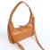 Baget bag with zipper, brown color