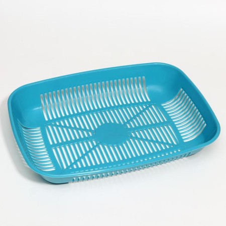 Rounded toilet with a mesh of 33.5 x 25 x 6 cm, blue/pink-6