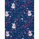A set of pillowcases, size 40x60 cm, print, foxes, blue color - 2 pcs.