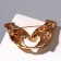 Brooch "Hands" loving, color gold