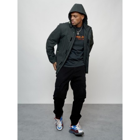 Sports male jacket, size 50, dark gray color-6