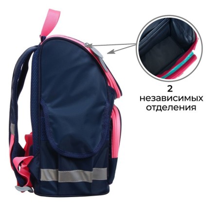 School Standard School, 34 x 25 x 13 cm, calligrata m "Unicorn", blue-3