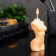 Figure candle "Women's body No. 1" Beige, 9cm