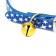 Collar "stars", 31 x 1 cm, artificial leather, mix of flowers