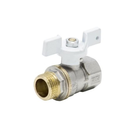 Ball the ball Aquasfera Standard 1104-01, 1/2 ", PN 40, internal/external, butterfly, nickel