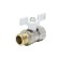 Ball the ball Aquasfera Standard 1104-01, 1/2 ", PN 40, internal/external, butterfly, nickel