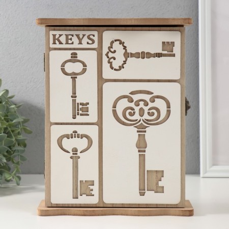 Keywood tree 6 hooks "Keys" 6.2x19.5x25.2 cm