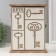 Keywood tree 6 hooks "Keys" 6.2x19.5x25.2 cm
