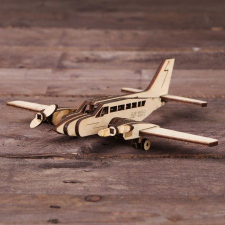 Wooden designer. Country model "Airplane. Cessna "