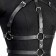 BDSM Podsm Oki, female, on the chest, PU, ​​size OS, black