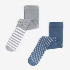 A set of tights of crumb I am a “bear”, height 68-74 cm, gray/blue color