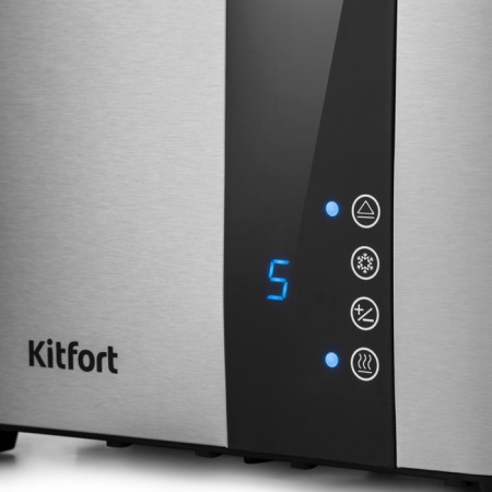 Toster KitFort KT-2047, 850 W, 7 grip modes, 2 toasts, gray-1