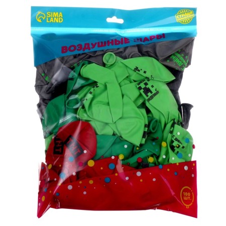 Shar Latex 12 "Pixels", set of 100 pcs.-1
