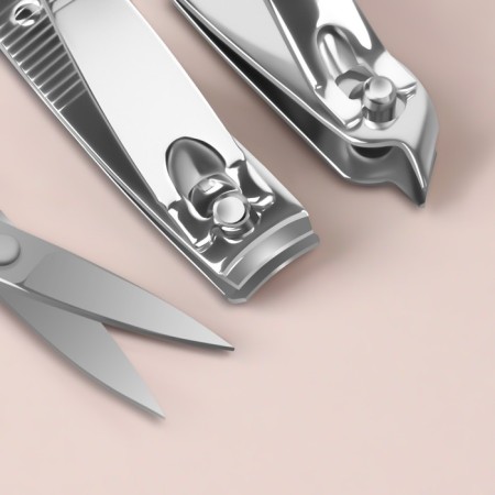 Manicure set "roses", 7 items, in a case, color mix-2
