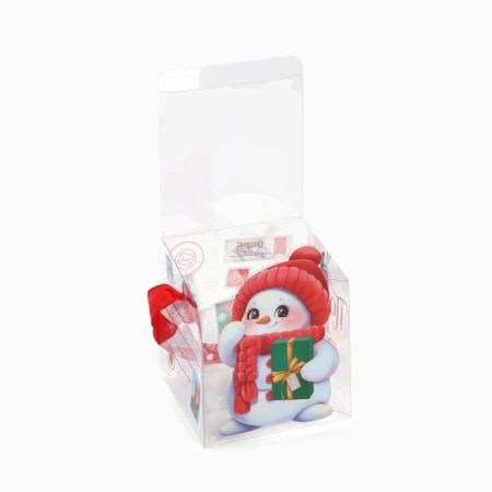 Gift New Year's Folding PVC, Snowman, 10 x 10 x 10 cm, New Year-3