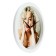 The clock is wall, interior, "Merlin Monroe", silent, D-28 cm, white