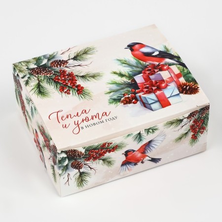 Box the team "heat and comfort", 12 x 10 x 5 cm, New Year-1