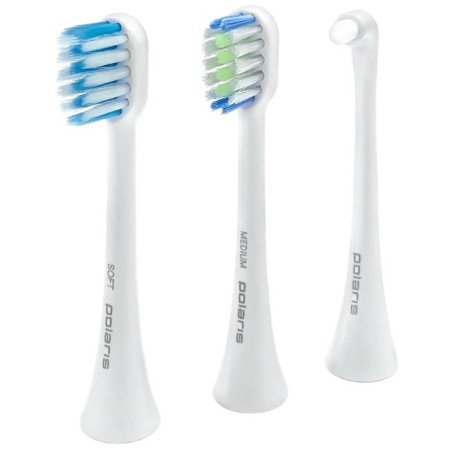 Polaris PETB 0701 TC electric toothbrush, 3 watts, 5 modes, 3 nozzles, white-4