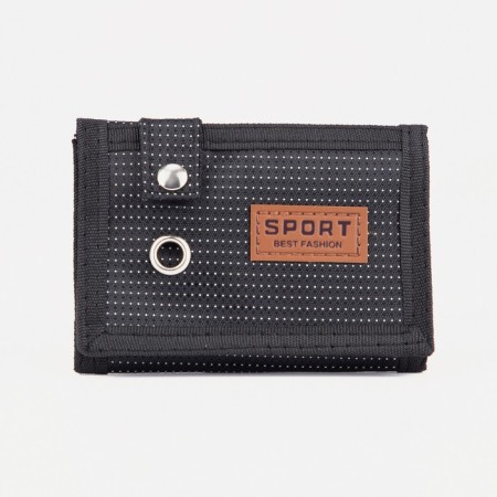Velcro wallet, black color