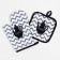 The kitchen set of the share of the teapot, a severity 17*17 cm, mitten 26*16 cm, 100% p/e