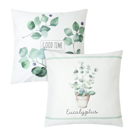 A set of decorative pillowcases "Ethel" Eucalyptus, 48 ​​x 48 cm-2pcs, 100% cotton