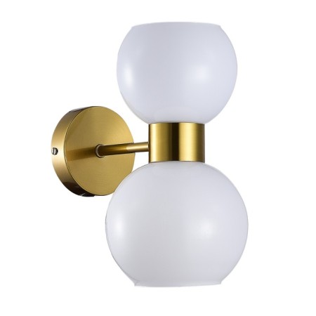 Wall lamp EVOLUCE. Sle1138-301-02. Thonet. 2x60 watts, e27, 15x29 cm, brass color-3