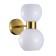 Wall lamp EVOLUCE. Sle1138-301-02. Thonet. 2x60 watts, e27, 15x29 cm, brass color