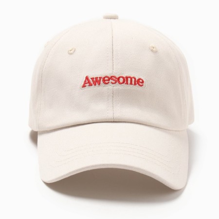 Cap "Awesome" minku, beige color, size 58-3