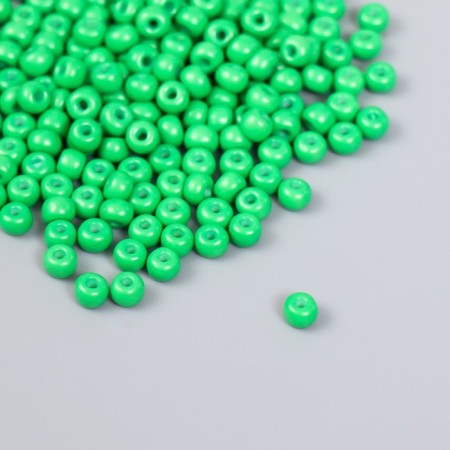 Glass beads 6/0 "forest green" 15 g