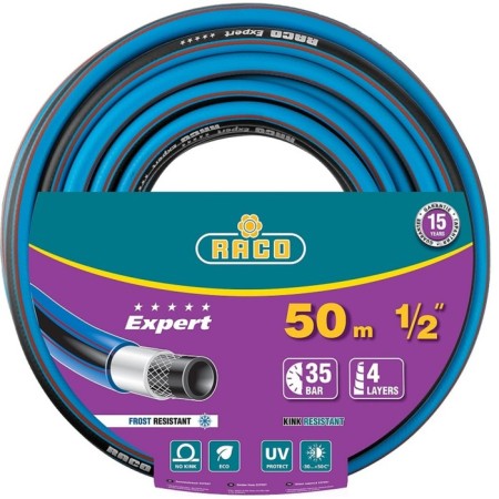 Hose, PVC, d = 12 mm (1/2 "), l = 50 m, 35 atm., 4-layer, reinforced, Raco Expert