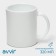 Avvir mug "Tea", 320 ml, glass ceramics, white color
