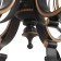 Barcelona chandelier 6he27 40W black and gold 72x72x26 cm Bayerlux